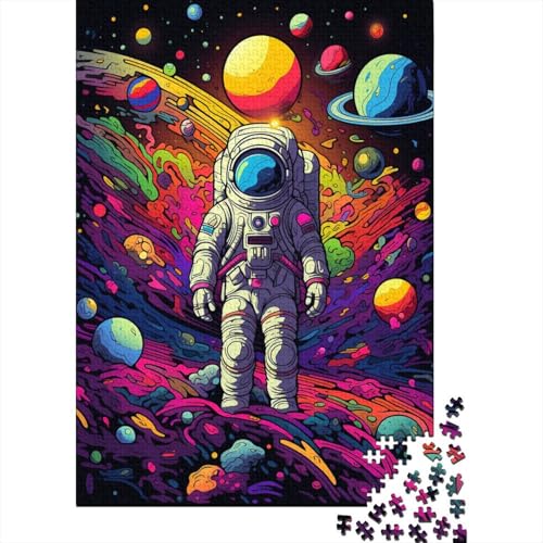 Puzzles Cooler Astronaut Geschicklichkeitsspiel Home Dekoration Puzzle Raumanzüge Puzzle-Geschenk Puzzle 300 Teile Herausforderndes Puzzle Für Erwachsene Und Kinder 300pcs (40x28cm) von VesFy