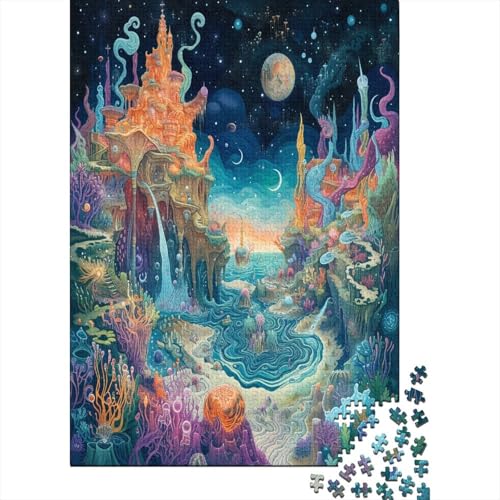 Puzzles Fantasie-Wunderland Klassische Puzzles Erwachsene Puzzles Clevere Rätsel 500 Teile Puzzle Erwachsenen Puzzle Für Erwachsene 500pcs (52x38cm) von VesFy