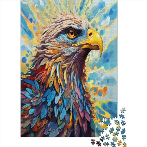 Puzzles Kunst Adler Geschicklichkeitsspiel Lernspiel Herausforderung Spielzeug Tier Clevere Rätsel 1000-teilige Puzzles Impossible Puzzle Für Die Ganze Familie 1000pcs (75x50cm) von VesFy