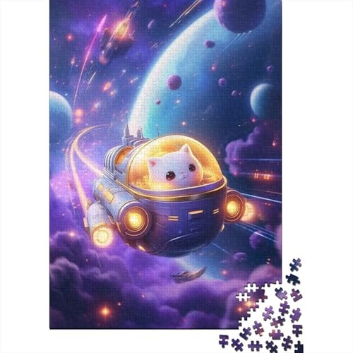 Puzzles Niedliche Katze Klassische Puzzles Home Dekoration Puzzle Tier Puzzle-Geschenk Puzzle 300 Teile Herausforderndes Puzzle Für Erwachsene Und Kinder 300pcs (40x28cm) von VesFy