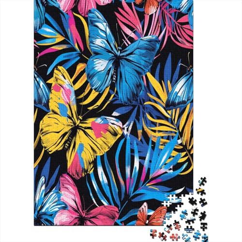 Puzzles Schöner Schmetterling Klassische Puzzles Home Dekoration Puzzle Tier Clevere Rätsel 300 Teile Herausforderndes Puzzle Für Erwachsene Und Kinder 300pcs (40x28cm) von VesFy