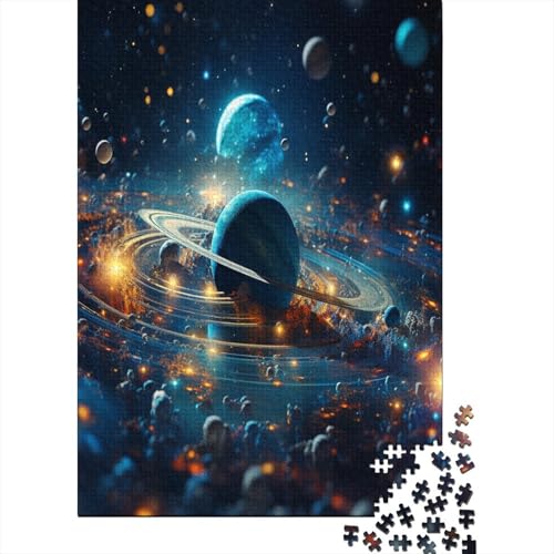 Puzzles Schöner Stern Geschicklichkeitsspiel Lernspiel Herausforderung Spielzeug Kunst Planet Clevere Rätsel 1000-teilige Puzzles Impossible Puzzle Für Die Ganze Familie 500pcs (52x38cm) von VesFy