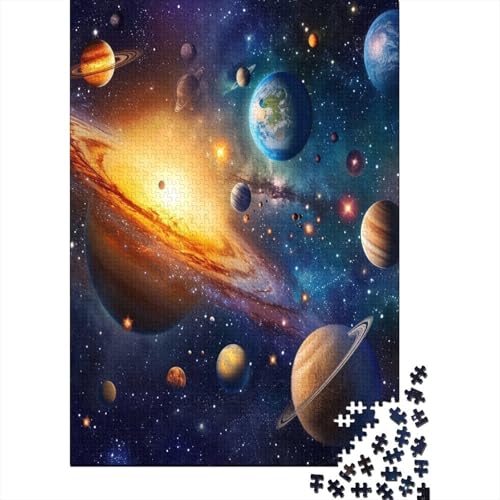 Puzzles Schönes Universum Geschicklichkeitsspiel Home Dekoration Puzzle Kunst Planet Puzzle-Geschenk Puzzle 500 Teile Herausforderndes Puzzle Für Erwachsene Und Kinder 500pcs (52x38cm) von VesFy