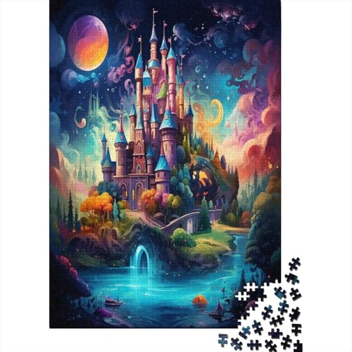 Puzzles Traumhafte Schlösser Geschicklichkeitsspiel Lernspiel Herausforderung Spielzeug Beautiful Landschaft Clevere Rätsel 1000-teilige Puzzles Impossible Puzzle Für Die Ganze Familie 300pcs von VesFy