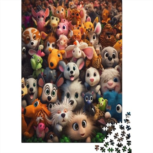 Puzzles Viele Tiere Geschicklichkeitsspiel Home Dekoration Puzzle Cute Tiers Puzzle-Geschenk Puzzle 300 Teile Herausforderndes Puzzle Für Erwachsene Und Kinder 300pcs (40x28cm) von VesFy