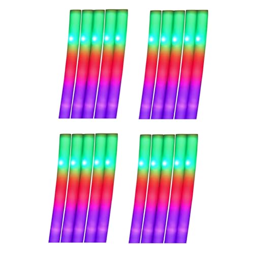 Vesdrtyr LED-Leuchtstäbe, RGB-Leuchtstäbe Aus Schaumstoff, Cheer-Tubes, Geeignet für Verschiedene Aktivitäten im Dunkeln von Vesdrtyr