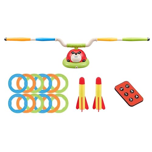 Vesidoloy Ringspielspielzeug werfen, Ringspiel Ladybug Toys - Marienkäfer Jump Raketenwerfer für Kinder | Outdoor-Aktivitäten mit Fernbedienung für Kleinkind, Mädchen, 3-6 Jahre von Vesidoloy