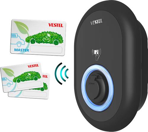 VESTEL EVC04-AC22SW Wallbox Typ 2 32A Anzahl Anschlüsse 1 22kW WiFi von Vestel