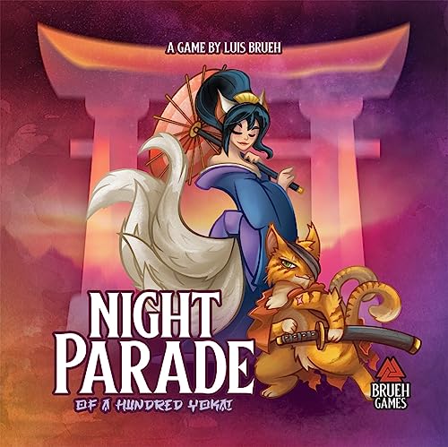 Vesuvius Media - Night Parade of a Hundred Yokai - Boardgame -2 to 4 Players- Recommended Age 13+- English von Vesuvius Media