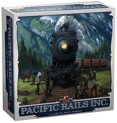 Vesuvius Media, Pacific Rails Inc. Second Edition Board Game, Created by Dean Morris, Train-Themed Strategy Game for 2-4 Players, Ages 13+ von IELLO