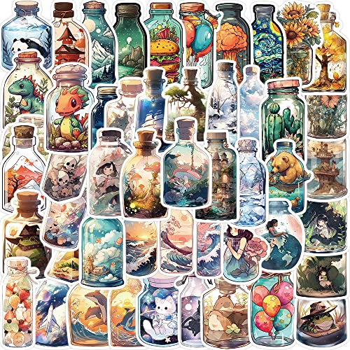 Veszoen Aesthetic Aufkleber 50 Stück Wasserflaschen Sticker Set Wasserdicht Vinyl Stickers Graffiti Style Aufkleber für Laptop Gitarre Mobiltelefon Skateboard von Veszoen