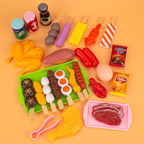 27-teiliges Grillset für Kinder, Barbec-EU, ABS, Spielzeug und Lebensmittel, Küche, Spielzeug und Essen, Küche, Kinder, Nachahmungsspiel, TS-Herd, für Grill, J-ouet, Lebensmittel, Lebensmittel-Set 27-teiliges Grillset für Kinder, Barbec-EU, ABS, Spielzeug und Lebensmittel, Küche, Spielzeug und Essen, Küche, Kinder, Nachahmungsspiel, TS-Herd, für Grill, J-ouet, Lebensmittel, Lebensmittel-Set von Vgvgaj