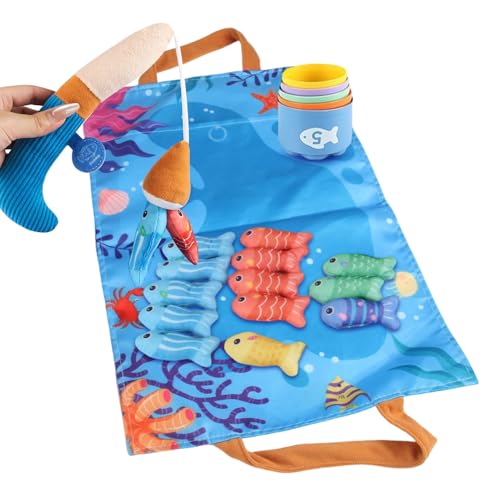 Angelspiel, Angelspiel mit Farbsortierung aus Stoff, interaktives Lernspielzeug mit Steckplatz für Pool, Badewanne, Party, Vorschule Angelspiel, Angelspiel mit Farbsortierung aus Stoff, interaktives Lernspielzeug mit Steckplatz für Pool, Badewanne, Party, Vorschule von Vgvgaj