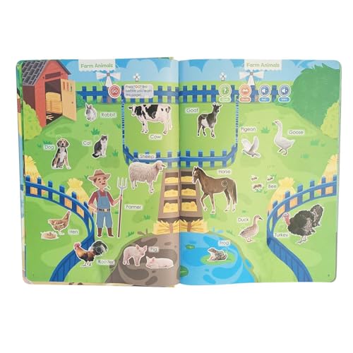 Babybücher Mit Ton - Sprachlernbuch Für Babys,260+ Wörter 14 Themen Sprechendes Spielzeug Lesen Lernen Sprachentwicklung Sprachförderung Babybücher Mit Ton - Sprachlernbuch Für Babys,260+ Wörter 14 Themen Sprechendes Spielzeug Lesen Lernen Sprachentwicklung Sprachförderung von Vgvgaj