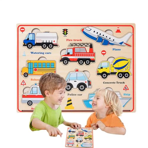 Hölzernem magnetisches Matching -Bildspiel, magnetische Rätsel für Kinder - Dinosaurier Farm Transportation Tierthema Puzzle für Kleinkindmagnetikum,Instrument für Bildungslern für Kinder, Mädchen, von Vgvgaj