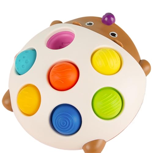 Kleinkind Squeeze Sensory Board, Kleinkind Squeeze Board Spielzeug, Kleinkind-Quetschbrettspielzeug in Igelform, Fidget-Spielzeug für und Mädchen mit Farberkennung zur Beruhigung für Schlafzimmer und von Vgvgaj