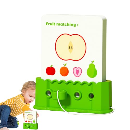 Lernkarten für Kleinkinder, Lernkarten für Kleinkinder - Logic Key Früherziehungskarten - Früherziehung, Aufklärung, Brettspiel, Spielzeug mit Schlüssel und Seil für Kinder, STEM-Intelligenzbildung von Vgvgaj