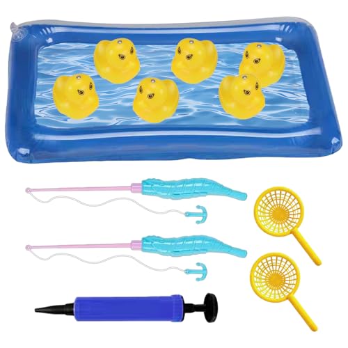 Pool-Angelspiel für – Angelspielzeug für die Badewanne | aufblasbares Becken mit schwimmenden Enten, Interaktion für Eltern, Kinder, Sommer, Strand, Urlaub, Geburtstag, Party Pool-Angelspiel für – Angelspielzeug für die Badewanne | aufblasbares Becken mit schwimmenden Enten, Interaktion für Eltern, Kinder, Sommer, Strand, Urlaub, Geburtstag, Party von Vgvgaj