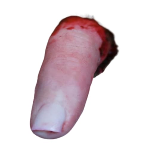 Vgvgaj 2 Stück Halloween Blutige Finger Abgetrennte Finger Prop Finger Simulierte Blutige Finger Blutig gebrochen Fake Body Horror Prop zur Verbesserung der Halloween-Atmosphäre von Vgvgaj