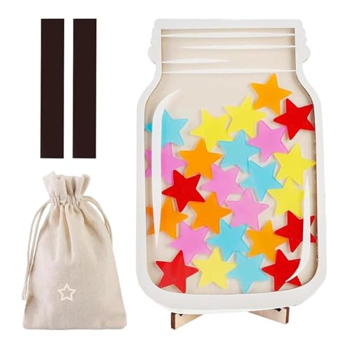 Vgvgaj Belohnungsglas Stern Klassenzimmer Stern Belohnungsglas Personalisiertes Belohnungsglas Star Reward Jars Zur Belohnung Guten Verhaltens 20.83x19.3x3.3 cm von Vgvgaj