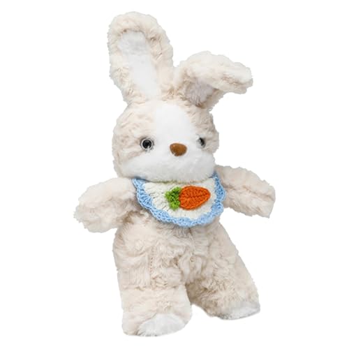 Vgvgaj Plüschtier Hase, niedliches Kaninchen-Plüschtier | Weiches Plüschspielzeug mit süßem Karotten-Lätzchen, beruhigendes Spielzeug zum Schlafen, Spielzeug zum Kuscheln, Heimdekoration für Osterkorb Vgvgaj Plüschtier Hase, niedliches Kaninchen-Plüschtier | Weiches Plüschspielzeug mit süßem Karotten-Lätzchen, beruhigendes Spielzeug zum Schlafen, Spielzeug zum Kuscheln, Heimdekoration für Osterkorb von Vgvgaj