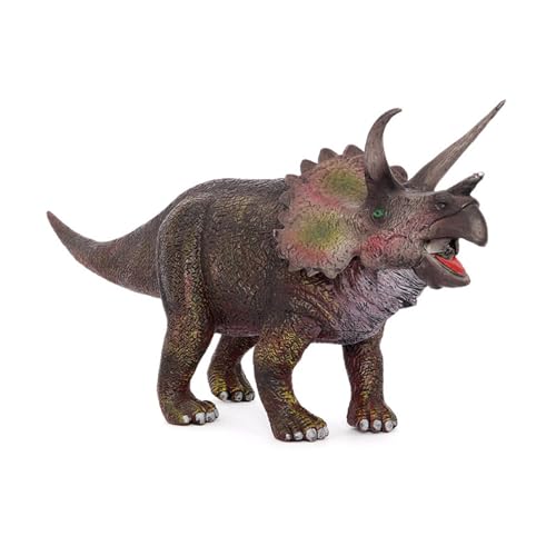 Vgvgaj Triceratops Figur Spielzeug | Triceratops-Dinosaurier-Statue,Mit beweglichem Mund-Dinosaurierspielzeug für Kinder, realistischen Figuren, Simulationsmodell, Partygeschenken von Vgvgaj