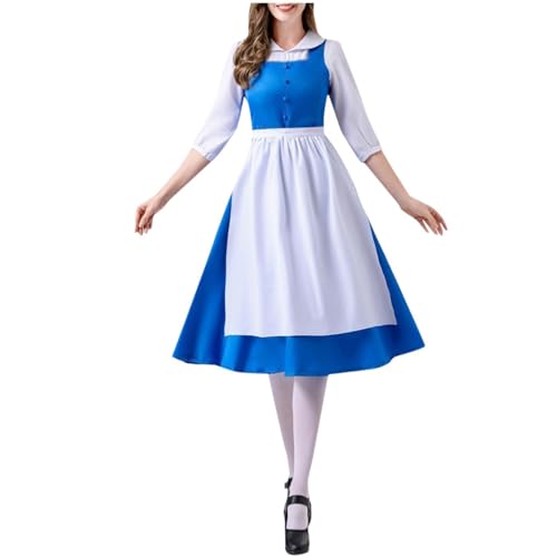 Vhersily Alice im Wunderland Party Cosplay Kostüm Anime Dienstmädchen Uniform Süßes Lolita Kleid Halloween Kostüme Teenager Mädchen Festival Outfit von Vhersily