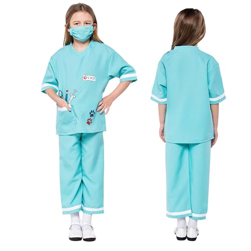 Vhersily Uni-Kostüm für Kinder, Arzt-Tiere, Partykleidung, Playdress Up Set von Vhersily