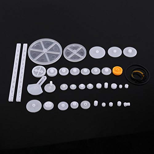 Getriebe Kits, Motorgetriebe Set Spielzeugteile Kunststoff Zahnradsatz Riemenscheibe Kit Zahnradgetriebe Set der Krone (34kinds) von ViaGasaFamido