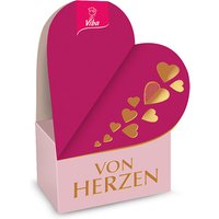 Kleiner Gruß von Herzen, 4 Nougat-Minis in Geschenkbox, 40g von Viba