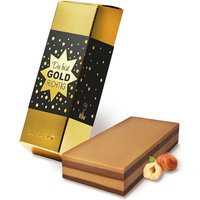 Viba Schichtnougatblock im Goldbarren "Du bist Goldrichtig", 180g von Viba