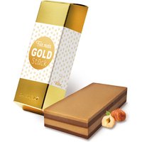 Viba Schichtnougatblock im Goldbarren "Für mein Goldstück", 180g von Viba