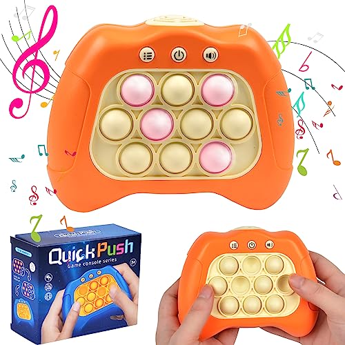 Vibbang Pop it Elektronisches Spiel, Pop It Fidget Spielzeug, Quick Push Bubble Game, Sensorspiel Dekompression Spielzeug, Puzzle-Spielmaschine Antistress Reise Spiel Geschenk für Kinder Erwachsen von Vibbang