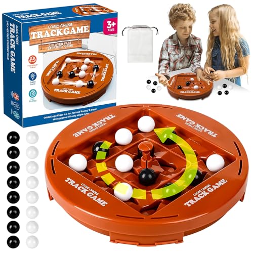 Vibbang Track Logic Board Spiele, 4 Vier Gewinnt Spin Brettspiel, Connect 4 Kinder Brettspiel, 2 Spieler Strategie Brettspiel, für Reiseparty Freundetreffen von Vibbang