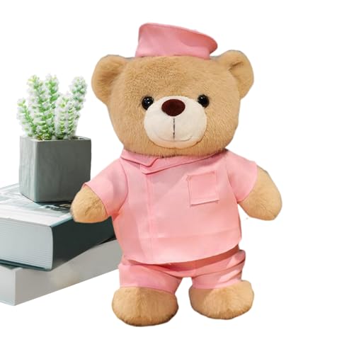 Bär Doctor Plüschtier, weich und liebenswert, dekoratives Kissen für Kinder, für Babys, Kinder, Valentinstag, Kinderzimmer, Schlafzimmer, Halloween, Weihnachten, Familie, Bücherregal, Wohnzimmer Bär Doctor Plüschtier, weich und liebenswert, dekoratives Kissen für Kinder, für Babys, Kinder, Valentinstag, Kinderzimmer, Schlafzimmer, Halloween, Weihnachten, Familie, Bücherregal, Wohnzimmer von Vibhgtf