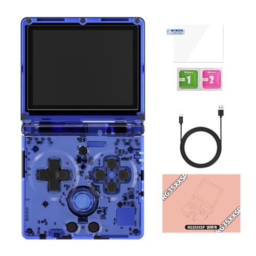 Handheld-Spielkonsole für Kinder – Klassische tragbare Videospiele | 3,5-Zoll-IPS-Bildschirm, Klassische Faltbare Spielkonsole, unterstützt TV-Anschluss, Spielgerät für Kinder Handheld-Spielkonsole für Kinder – Klassische tragbare Videospiele | 3,5-Zoll-IPS-Bildschirm, Klassische Faltbare Spielkonsole, unterstützt TV-Anschluss, Spielgerät für Kinder von Vibhgtf