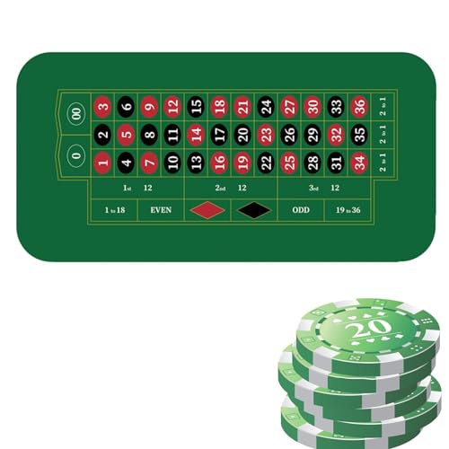 Poker-Tischdecke – 120 x 60 cm Poker-Tischdecke, Poker-Tischplatten | Rutschfeste Pokermatte, Poker-Tischauflage, Spieltischmatte, Holdem-Pokermatte, Kartentisch-Abdeckungen für Poker-Partys, Spendena von Vibhgtf