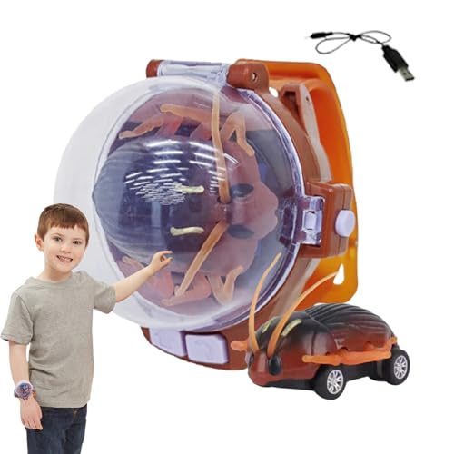 Spielzeuguhr mit Fernbedienung – RC Puppenauto – Rennwagenspielzeug mit Fernbedienung in Kakerlakenform | Langes Rennwagenspielzeug Spielzeuguhr mit Fernbedienung – RC Puppenauto – Rennwagenspielzeug mit Fernbedienung in Kakerlakenform | Langes Rennwagenspielzeug von Vibhgtf