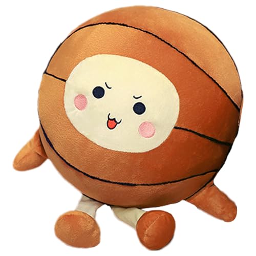 Sportkissen, gefülltes Basketball-Plüsch, Basketball-Plüschtier | niedliche Plüschpuppe aus Plüsch | 25,4 cm großes Basketball-Spielzeug, Plüschpuppe von B Sportkissen, gefülltes Basketball-Plüsch, Basketball-Plüschtier | niedliche Plüschpuppe aus Plüsch | 25,4 cm großes Basketball-Spielzeug, Plüschpuppe von B von Vibhgtf