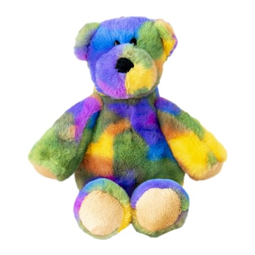 Teddybär - Teddybär, Teddybär für Kuschelspaß | Bunte Plüsch-Regenbogenbärenpuppe, Kuscheltier-Sammlungsgeschenke für Weihnachten, Geburtstag, Feiertag, T von Vibhgtf