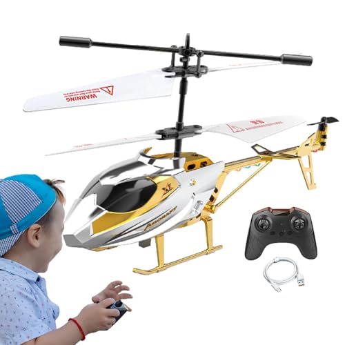 Vibhgtf RC-Helikopter für Kinder – RC-Helikopter für Kinder – Flugzeugmodell-Spielzeugflugzeug | Ferngesteuertes Flugzeugspielzeug mit 1 Start-/Landetaste, wiederaufladbarer Flug, stabil von Vibhgtf