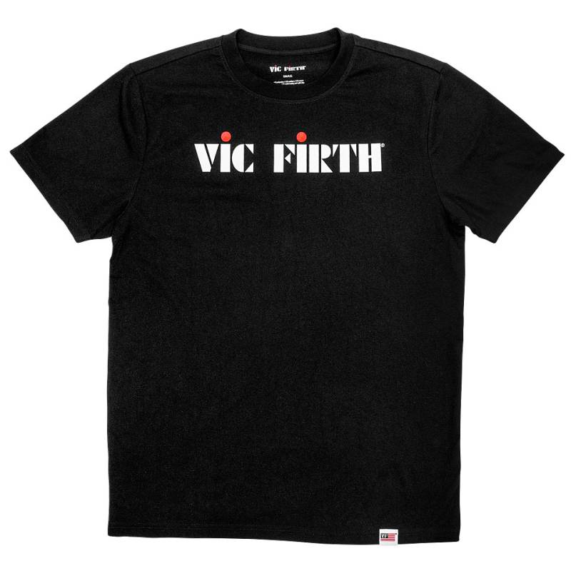 Vic Firth Black Logo Tee L T-Shirt von Vic Firth