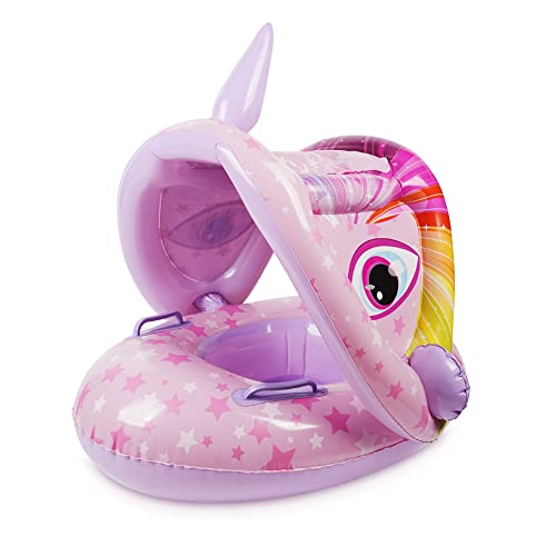 Vicloon Baby Schwimmring,Baby Pool Schwimmring,Baby Float Aufblasbare schwimmreifen,Niedliches Rosa Einhorn Baby Schwimmhilfe für Kinder von 1-6 Jahre alt von Vicloon