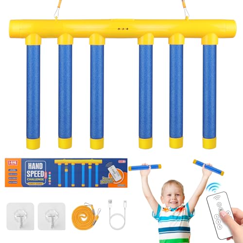 Vicloon Reaktionstraining Spielzeug, Fallende Stöcke Spiel, Interaktives Spielzeug, Multifunktionales Reaktionsspiel mit Fallenden Stöcken, Hand-Auge-Spiel Koordinationsspiel Vicloon Reaktionstraining Spielzeug, Fallende Stöcke Spiel, Interaktives Spielzeug, Multifunktionales Reaktionsspiel mit Fallenden Stöcken, Hand-Auge-Spiel Koordinationsspiel von Vicloon