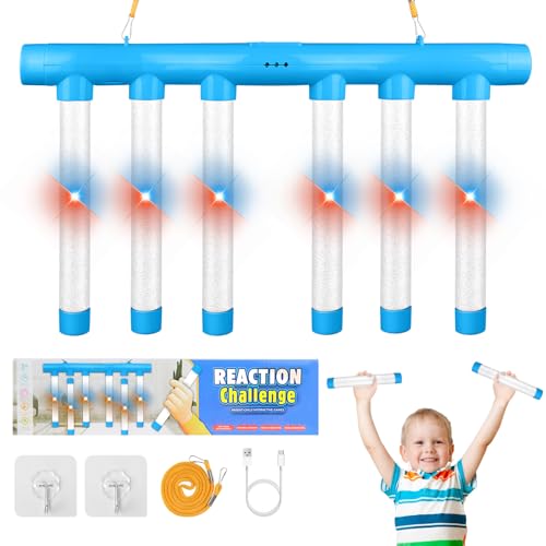 Vicloon Reaktionstraining Spielzeug, Fallende Stöcke Spiel, Interaktives Spielzeug, Multifunktionales Reaktionsspiel mit Fallenden Stöcken, Hand-Auge-Spiel Koordinationsspiel Vicloon Reaktionstraining Spielzeug, Fallende Stöcke Spiel, Interaktives Spielzeug, Multifunktionales Reaktionsspiel mit Fallenden Stöcken, Hand-Auge-Spiel Koordinationsspiel von Vicloon