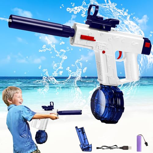 Elektrische Wasserpistole, Victop Automatische Spritzpistole von, 32 ft Große Reichweite wiederaufladbare Wasserpistole für Kinder und Erwachsene, 434CC + 58CC Kapazität Sommer Spielzeug von Victop