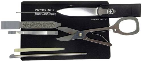 Victorinox SwissCard 0.7133.T3 Taschenwerkzeug-Set Anzahl Funktionen 10 Grau von Victorinox