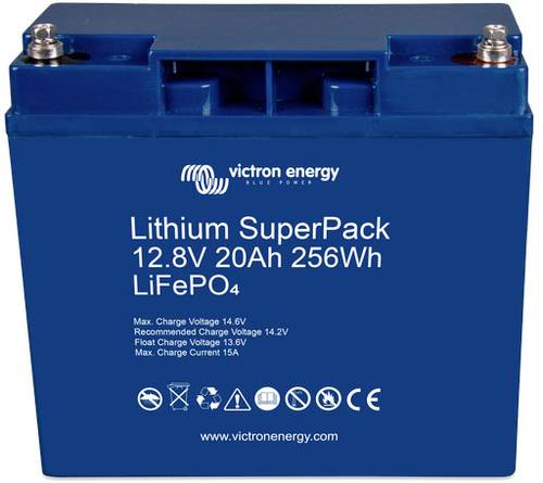 Victron Energy SuperPack Solarakku LiFePO 4 12.8V 20Ah von Victron Energy