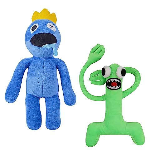 2PCs Rainbow Friends Plüsch. Regenbogen Freunde Plüschpuppen. Weiche Puppe Regenbogenfreunde als Geschenk für Jungen und Mädchen. Blue und Green. 2PCs Rainbow Friends Plüsch. Regenbogen Freunde Plüschpuppen. Weiche Puppe Regenbogenfreunde als Geschenk für Jungen und Mädchen. Blue und Green. von Vicyol S&D