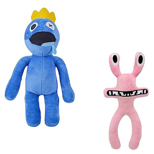 Vicyol S&D 2PCs Rainbow Friends Plüsch. Regenbogen Freunde Plüschpuppen. Weiche Puppe Regenbogenfreunde als Geschenk für Jungen und Mädchen. Blue und Pink. von Vicyol S&D